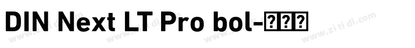 DIN Next LT Pro bol字体转换